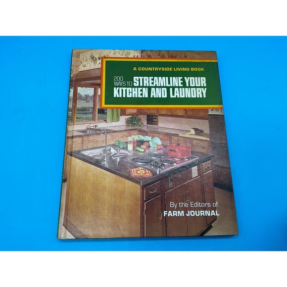 1971 Farm Journal 200 Ways to Streamline Kitchen and Laundry Book VTG Retro Tips - Picture 1 of 4
